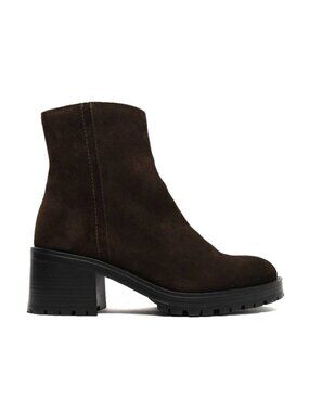 New! La Canadienne Weave Suede Zip Bootie Size 8.5 US 38 DD509A